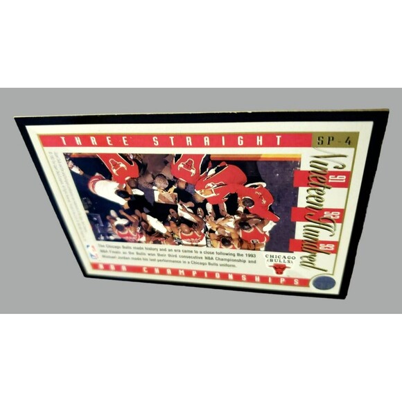 1993-94 Upper Deck MICHAEL JORDAN Three Straight '91 '92 '93 NBA Card #SP-4 HOF - Picture 7 of 11